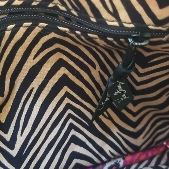 VERA BRADLEY Pink Multi Print Zippered Bag - Picture 5 of 8
